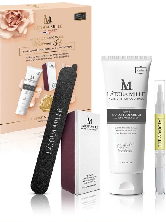 Millie Other - Látoua Mille Almond Milk & Honey Hand & Foot Cream Set with Nail Tools